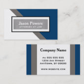 carte de visite professionnel moderne double face (Devant / Derrière)