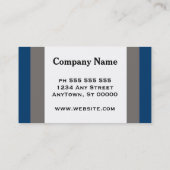 carte de visite professionnel moderne double face (Dos)