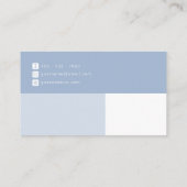 Carte de visite professionnel moderne Dusty Blue (Dos)