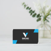 Carte De Visite Professionnel Moderne Élégant (Debout devant)