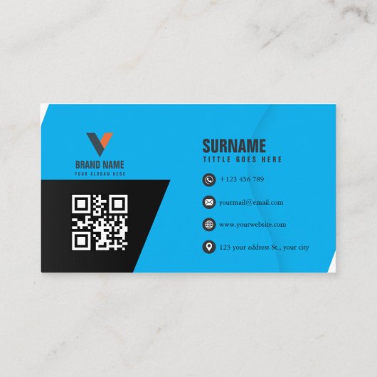 Carte De Visite Professionnel Moderne Élégant (Dos)