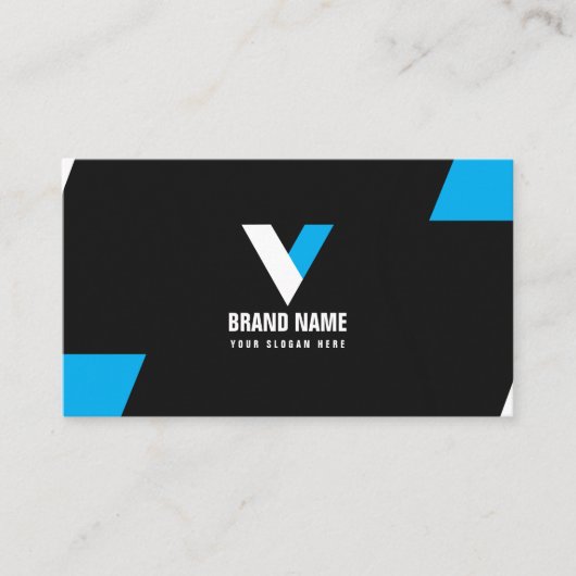 Carte De Visite Professionnel Moderne Élégant (Devant)