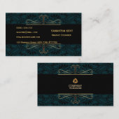 Carte De Visite Professionnel Moderne Élégant (Devant / Derrière)