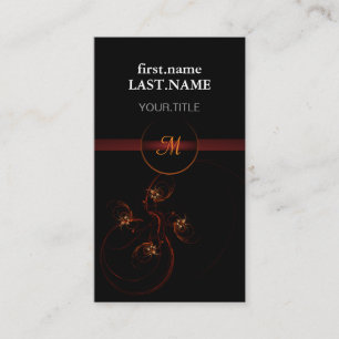 Carte De Visite Professionnel moderne élégant Cool foncé