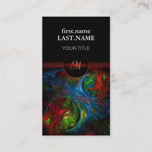 Carte De Visite Professionnel Moderne Élégant Cool Genesis Bleu (Devant)