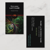 Carte De Visite Professionnel Moderne Élégant Cool Oeil à l'oeil (Devant / Derrière)