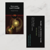 Carte De Visite Professionnel Moderne Élégant Cool Unique (Devant / Derrière)