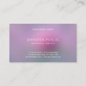 Carte De Visite Professionnel Moderne Élégant Couleurs Modèle simp (Dos)