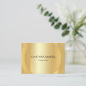 Carte De Visite Professionnel moderne Elegant Gold Look Modèle (Debout devant)