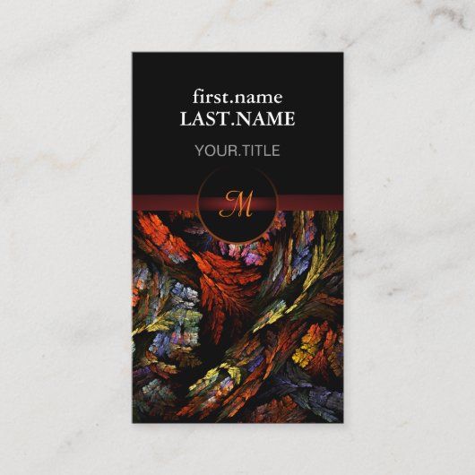 Carte De Visite Professionnel Moderne Élégant Harmonie Cool (Devant)