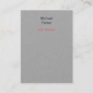 Carte De Visite Professionnel Moderne Élégant Minimaliste Gris Gra