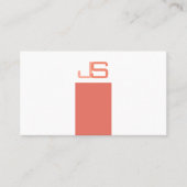 Carte De Visite Professionnel Moderne Élégant Modèle Monogramme (Devant)