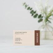 Carte De Visite Professionnel Moderne Élégant Modèle Terracotta (Debout devant)