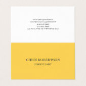 Carte De Visite Professionnel Moderne Élégant Simple (Extérieur déplié)