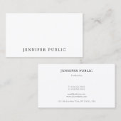 Carte De Visite Professionnel Moderne Élégant Simple Design Modèle (Devant / Derrière)