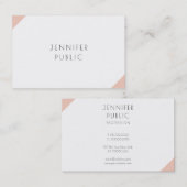 Carte De Visite Professionnel Moderne Élégant Simple Modèle (Devant / Derrière)