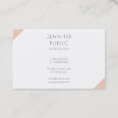 Carte De Visite Professionnel Moderne Élégant Simple Modèle (Dos)