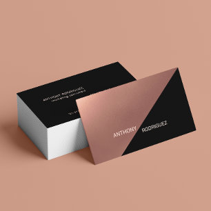 Carte de visite professionnel moderne en cuivre no