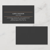 Carte de visite professionnel moderne en gris clai (Devant / Derrière)