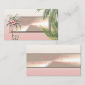 Carte De Visite Professionnel moderne, Feuilles de palme, Feuilles (Devant / Derrière)