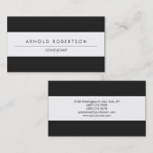 Carte de visite professionnel moderne gris clair (Devant / Derrière)