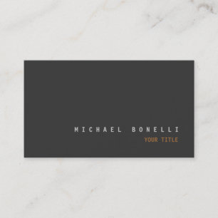 Carte de visite professionnel moderne gris couleur