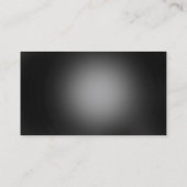 Carte de visite professionnel moderne gris noir (Dos)