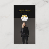 Carte De Visite Professionnel Moderne Immobilier Photo Verticale (Devant)