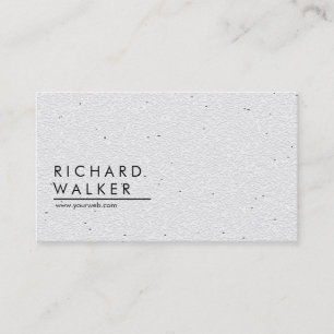 Carte De Visite Professionnel Moderne Minimal Blanc clair Élégant