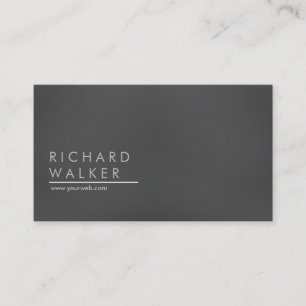 Carte De Visite Professionnel Moderne Minimal Bois Noir Élégant