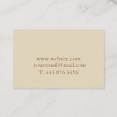 Carte de visite professionnel moderne minimaliste (Dos)