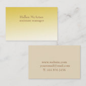 Carte de visite professionnel moderne minimaliste (Devant / Derrière)