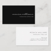 Carte De Visite Professionnel moderne minimaliste (Devant / Derrière)