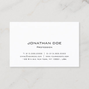 Carte De Visite Professionnel moderne minimaliste Modèle élégant