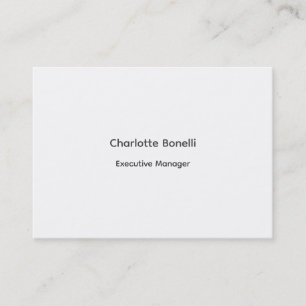 Carte De Visite Professionnel moderne minimaliste Plain