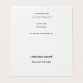 Carte De Visite Professionnel moderne minimaliste Plain (Extérieur déplié)