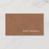 Carte De Visite Professionnel Moderne Minimaliste Terracotta Tan (Devant)