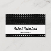 Carte De Visite Professionnel moderne noir et blanc (Devant)