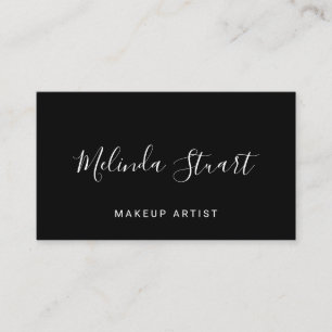 Carte De Visite Professionnel moderne noir et blanc