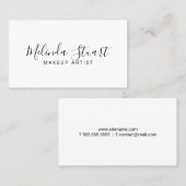 Carte De Visite Professionnel moderne noir et blanc (Devant / Derrière)