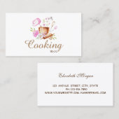 Carte De Visite Professionnel, Moderne, Outils de boulangerie Flor (Devant / Derrière)