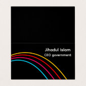 Carte de visite professionnel moderne personnalisé (Extérieur déplié)