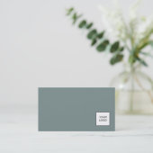 Carte De Visite Professionnel Moderne Plain Avec Logo Couleurs Élé (Debout devant)