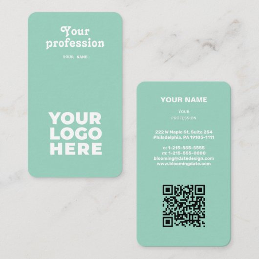 Carte de visite professionnel moderne pour Entrepr (Devant / Derrière)