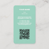 Carte de visite professionnel moderne pour Entrepr (Dos)