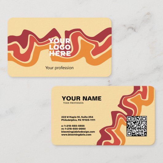 Carte de visite professionnel moderne pour Entrepr (Devant / Derrière)