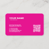 Carte de visite professionnel moderne pour Entrepr (Dos)