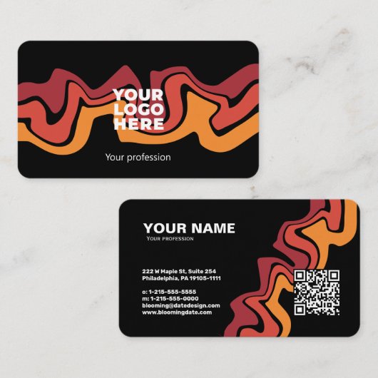 Carte de visite professionnel moderne pour Entrepr (Devant / Derrière)