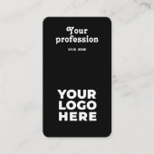 Carte de visite professionnel moderne pour Entrepr (Devant)