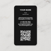 Carte de visite professionnel moderne pour Entrepr (Dos)